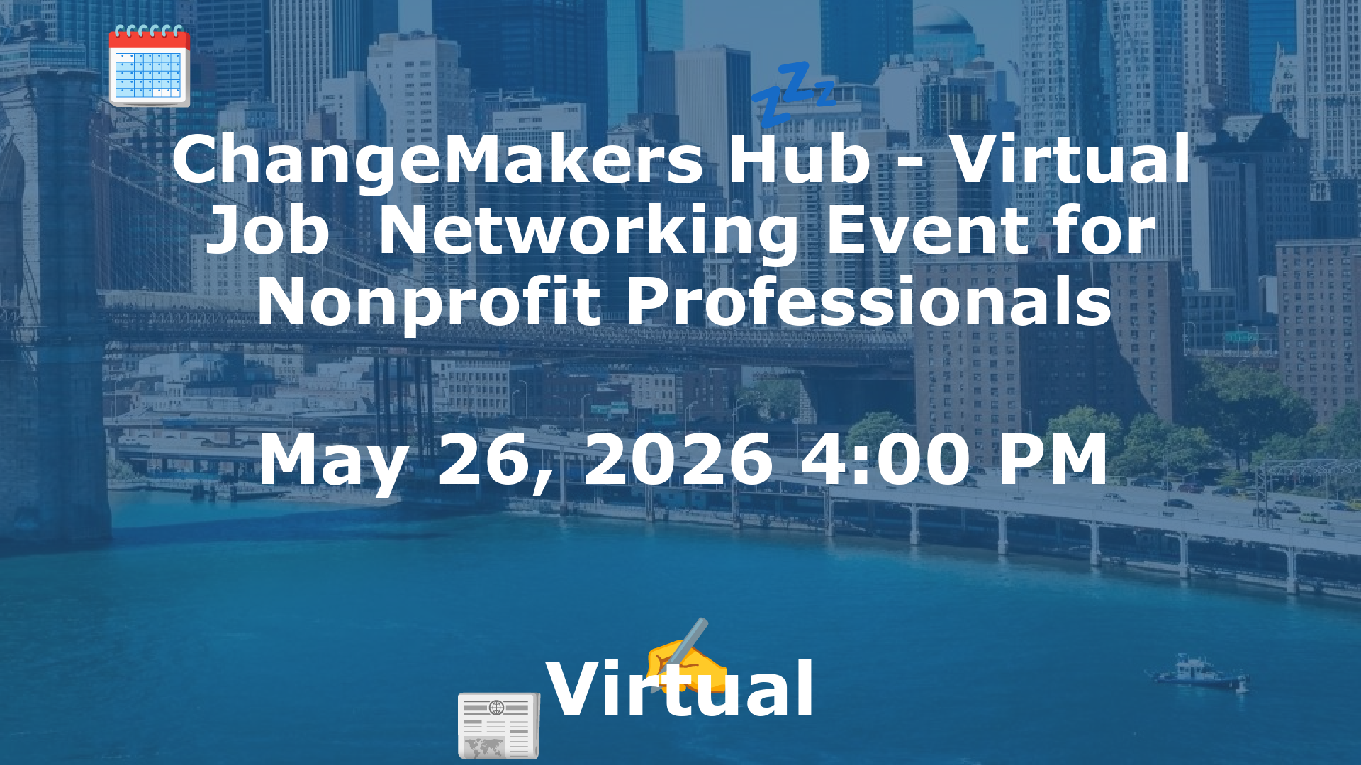 ChangeMakers Hub - Virtual Job  Networking Event for Nonprofit Professionals event image